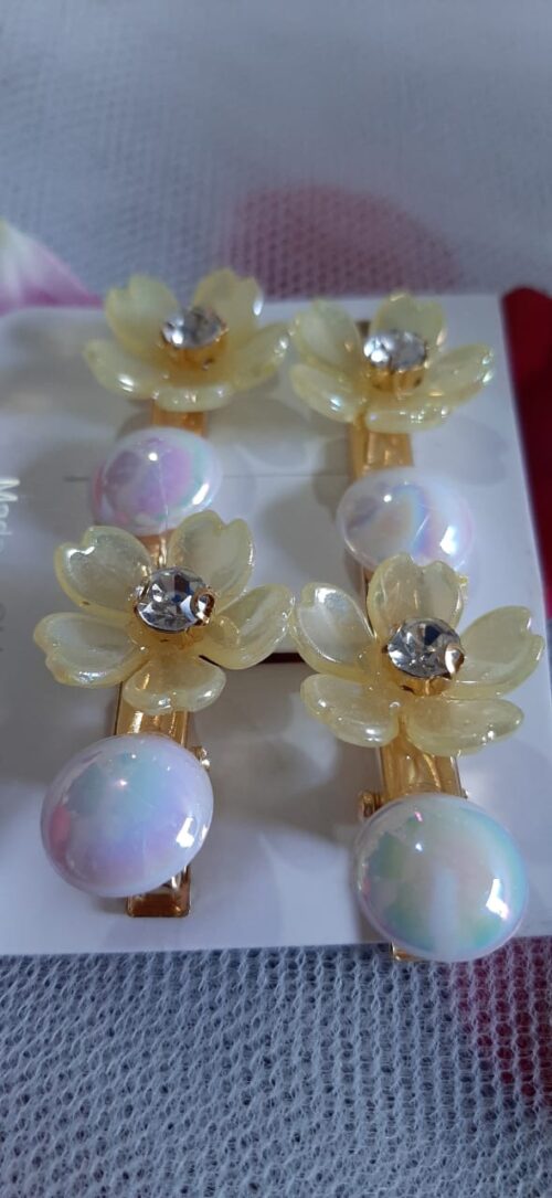 Pair of Flowers Styled Hair Pin 🌸 - Image 6