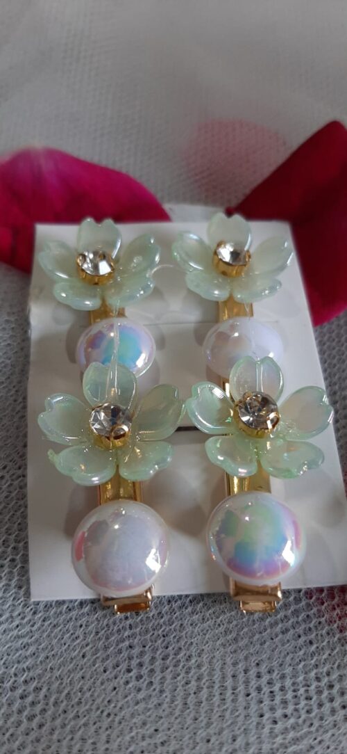Pair of Flowers Styled Hair Pin 🌸 - Image 4