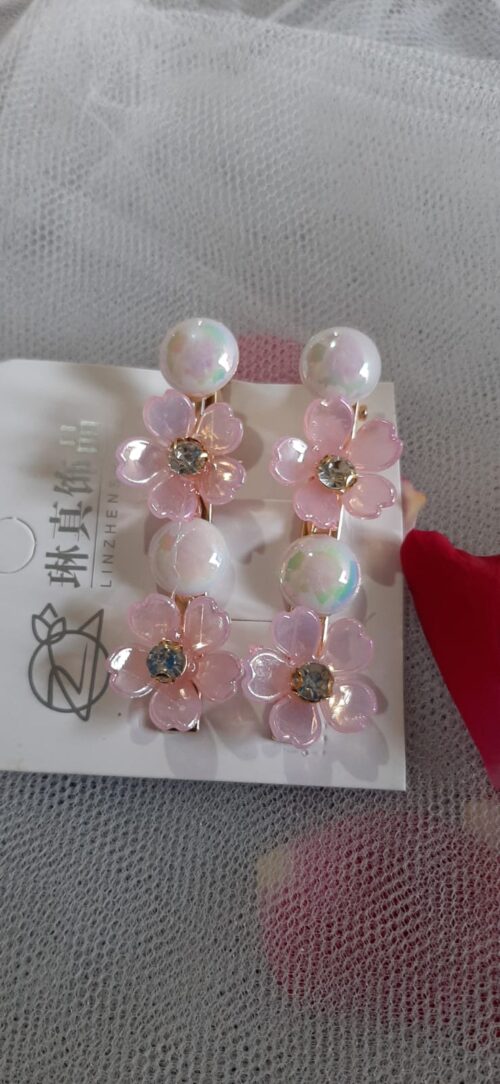 Pair of Flowers Styled Hair Pin 🌸 - Image 5