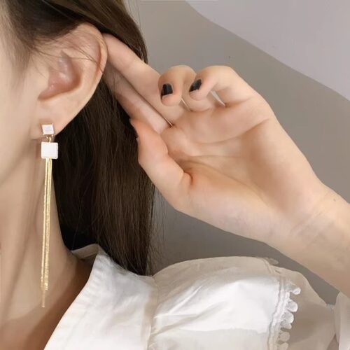 Retro Square Earrings - Image 2