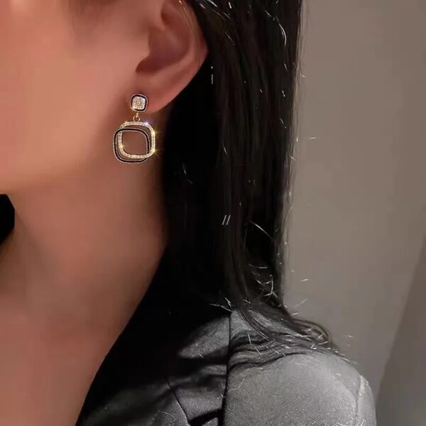 Layered Geometric Earrings - Image 2