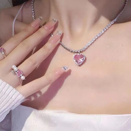 Silver Tennis Chain with Rhinestones - Image 3
