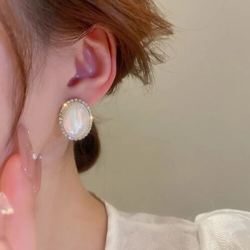Monalisa/Opal Oval Studs - Image 3