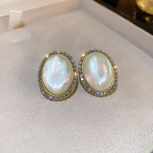 Monalisa/Opal Oval Studs - Image 2