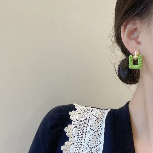 Green Square Studs - Image 2