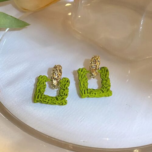 Green Square Studs - Image 3
