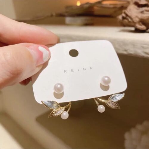 Pretty Enamelled Butterfly Studs - Image 4