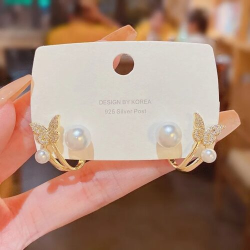 Trendy Butterfly Studs - Image 2